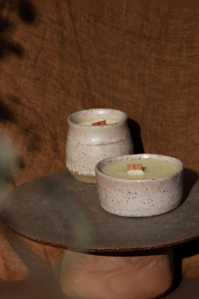 Homeward Clay Candle