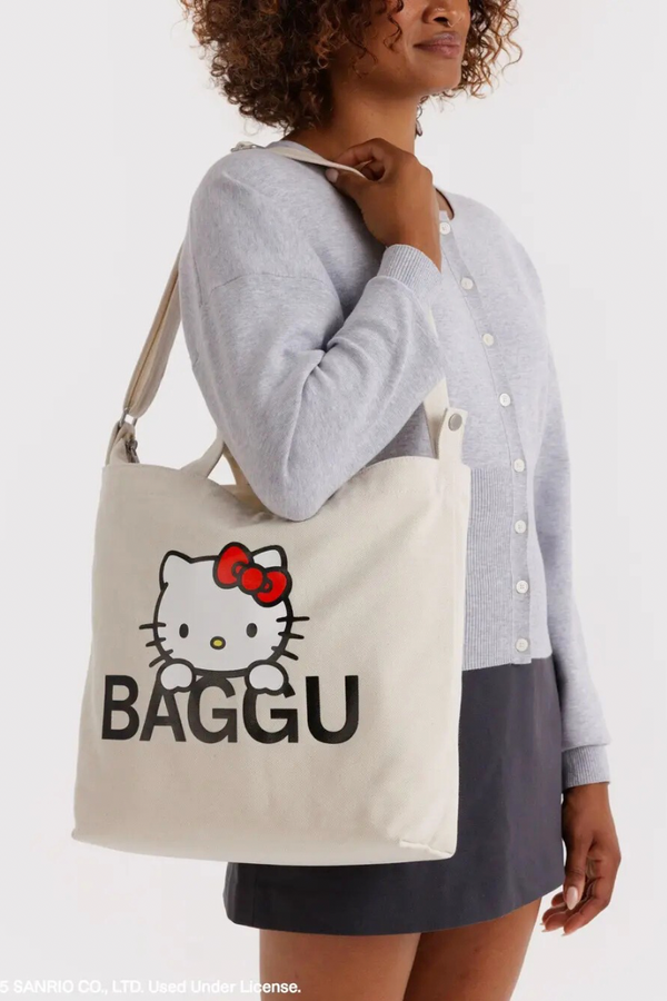Horizontal Zip Duck Bag Hello Kitty