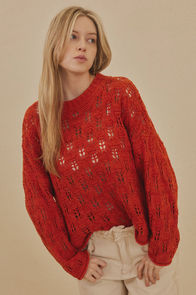 Open Knit Sweater