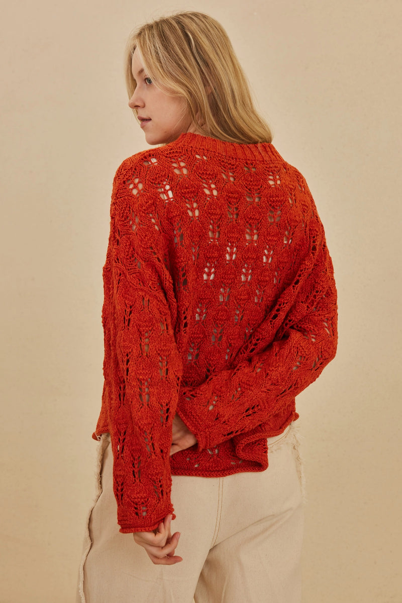 Open Knit Sweater