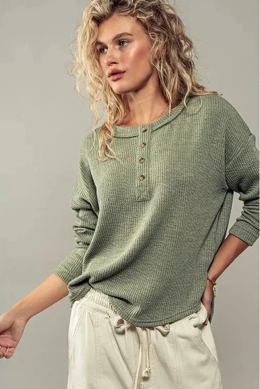 Textured Henley