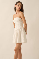 Woven Corset Mini Dress