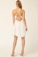 Draped Bodice Mini Dress