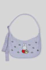 Medium Nylon Crescent Bag Embroidered Miffy