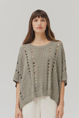 Draped Crochet Summer Sweater