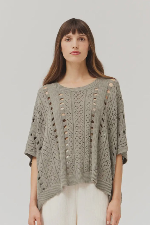 Draped Crochet Summer Sweater