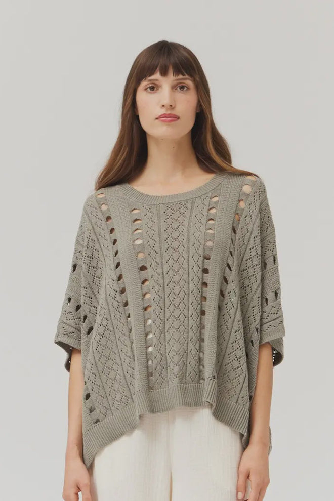 Draped Crochet Summer Sweater