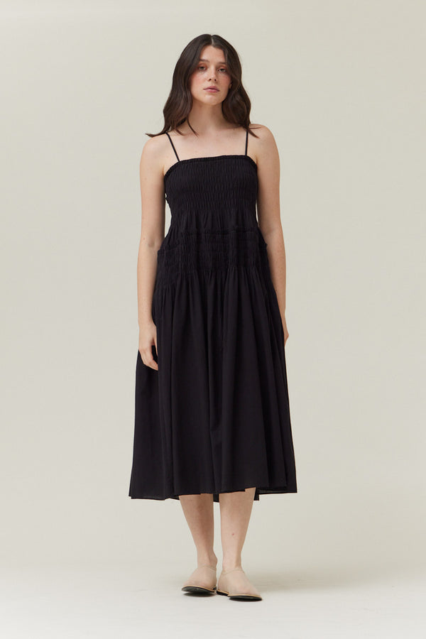 Smocked Cotton Dress