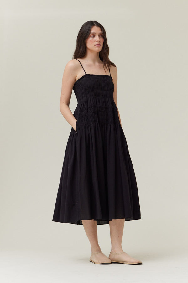 Smocked Cotton Dress