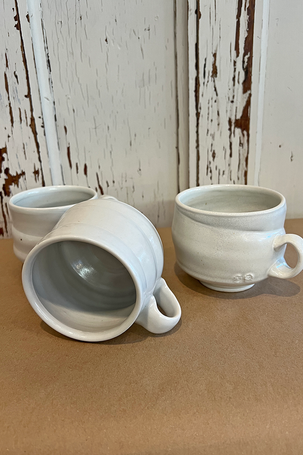 White Ceramic Hand-Made Mug