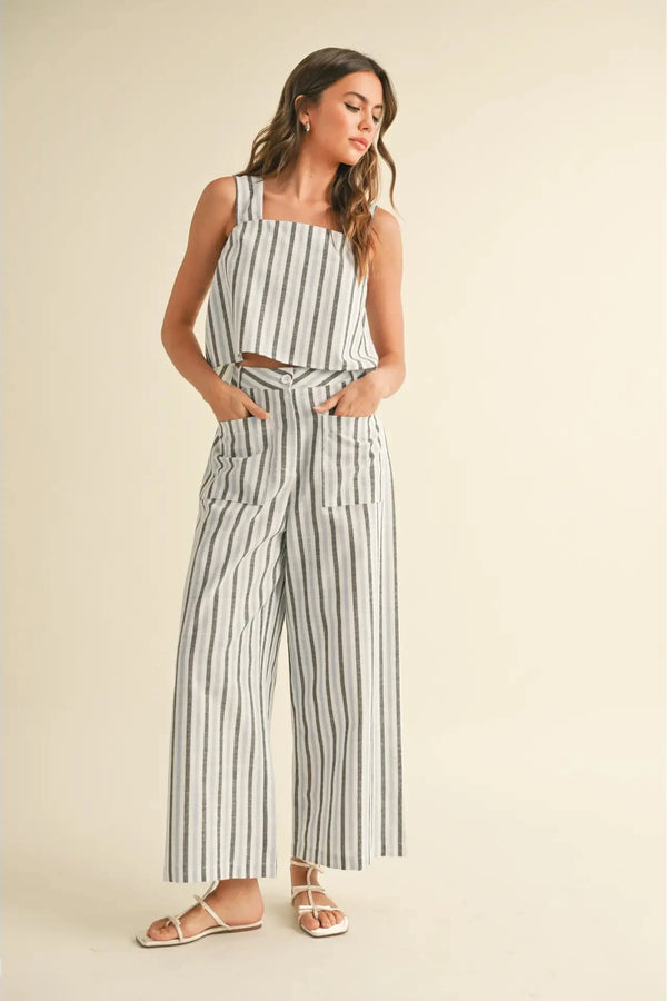 Striped Pattern Trousers
