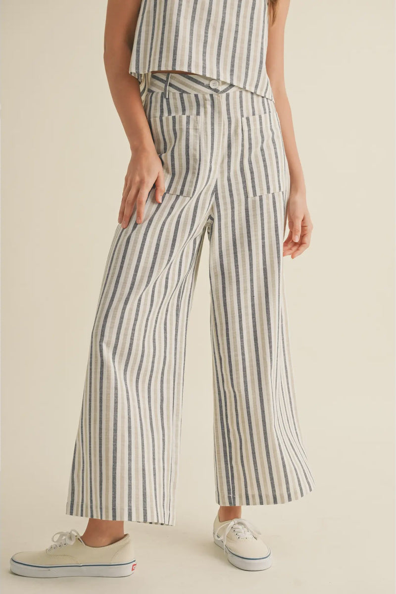 Striped Pattern Trousers