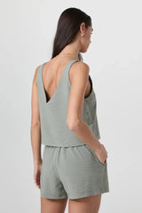 Villa Textured Crop Tank