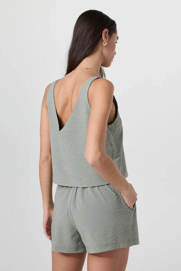 Villa Textured Crop Tank