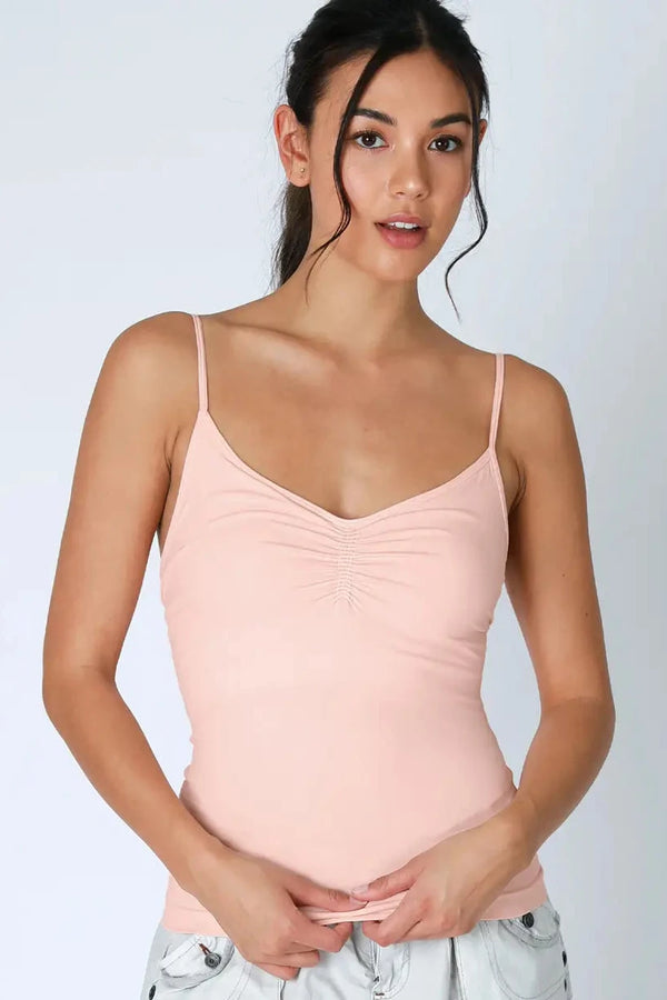 Jersey Shirred Cami