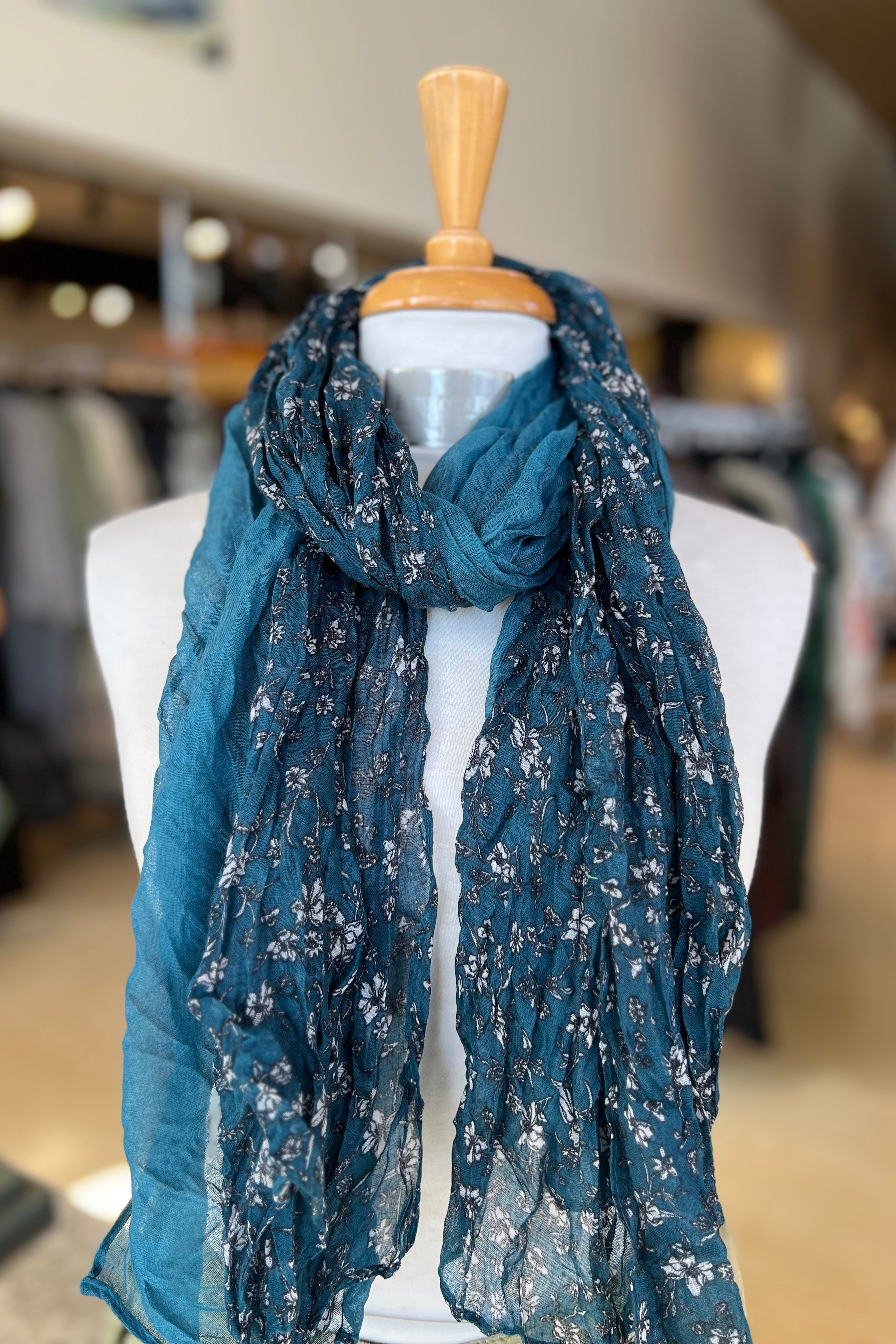 Scarves By Rashid Scarvii Ruched Scarf – Studio Opal Boutique