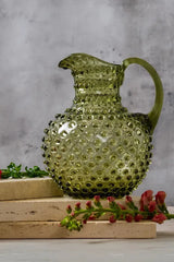 Handblown Hobnail Jug