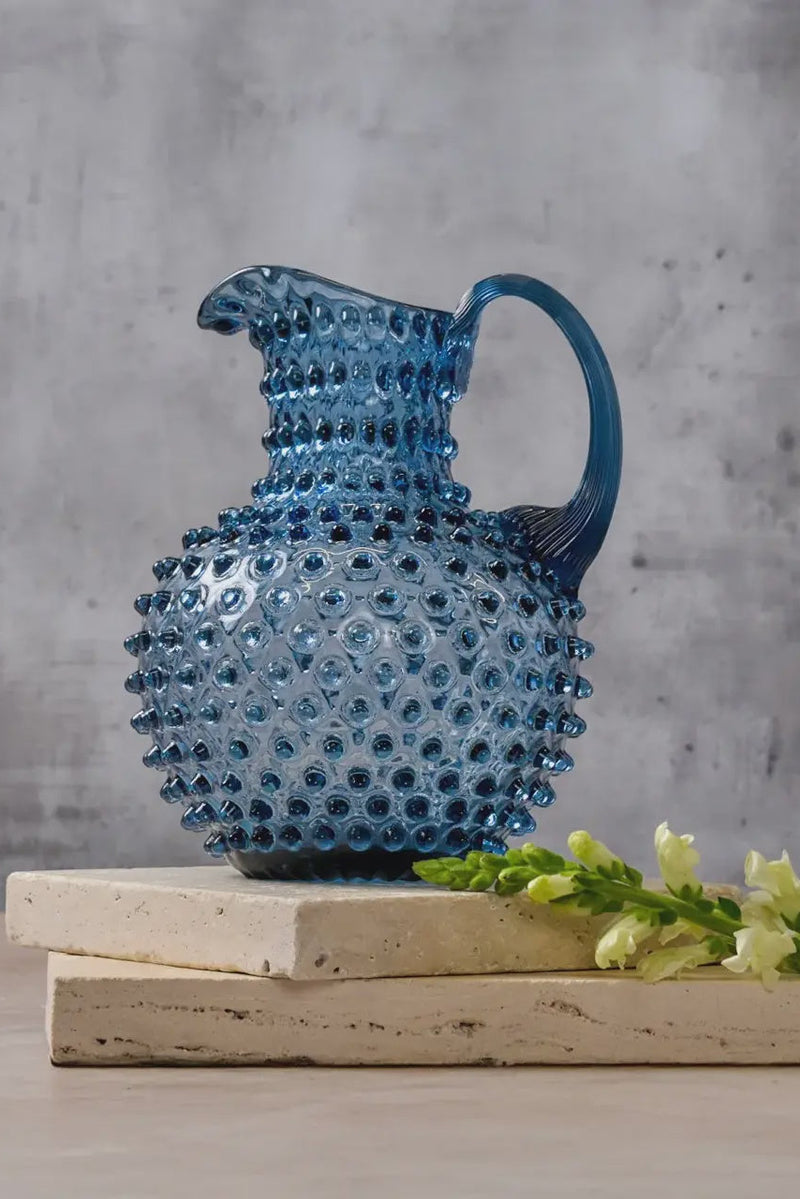 Handblown Hobnail Jug