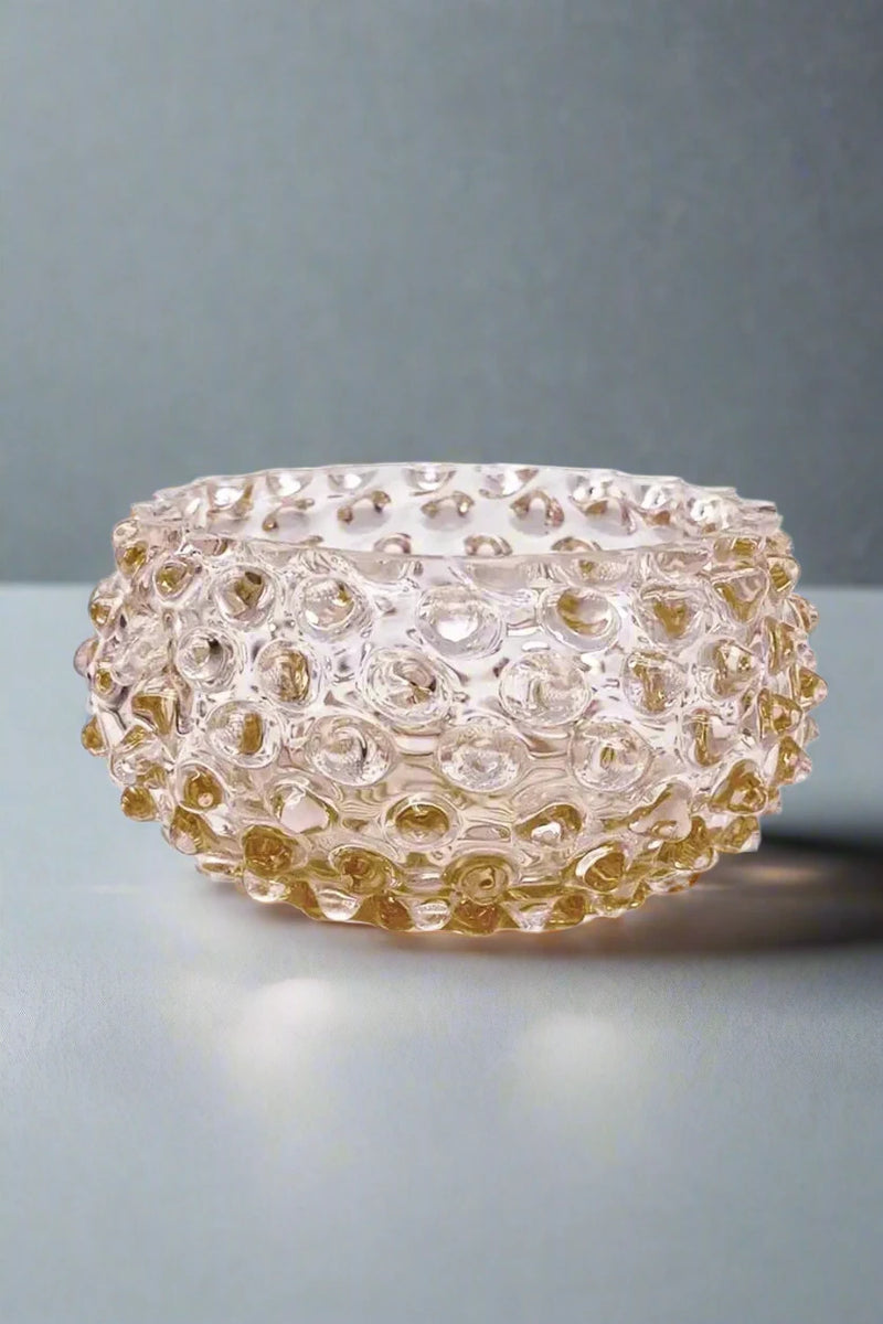 Handblown Hobnail Small Bowl