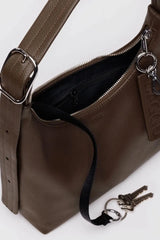 Mini Recycled Leather Shoulder Bag