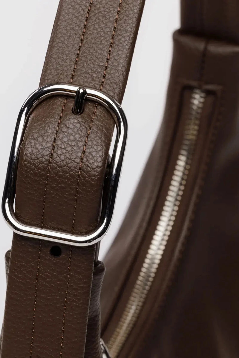 Mini Recycled Leather Shoulder Bag