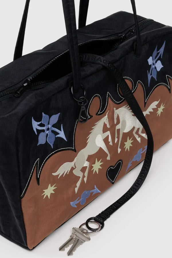 Medium Nylon Bowler Bag
