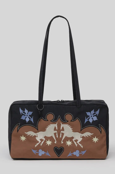 Medium Nylon Bowler Bag