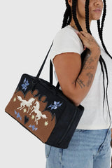 Medium Nylon Bowler Bag