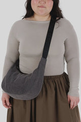 Medium Denim Crescent Bag