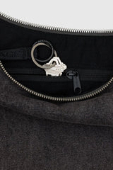 Medium Denim Crescent Bag