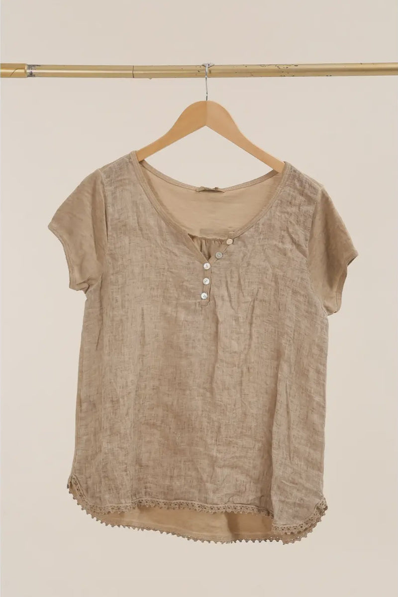 Linen Henley