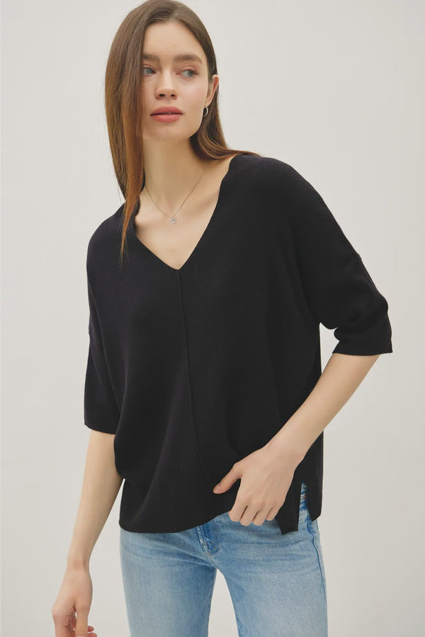 Drop Shoulder VNeck