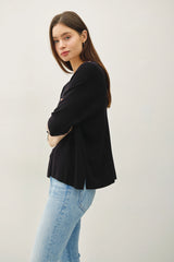 Drop Shoulder VNeck