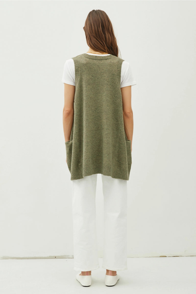 Oversized Sweater Vest