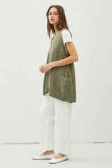 Oversized Sweater Vest