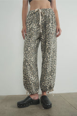 Leopard Pull On Pants