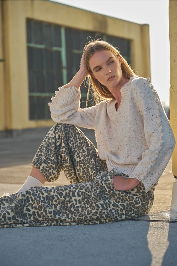 Leopard Pull On Pants