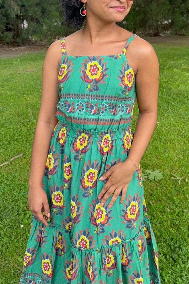 Kopal LuLu Dress Parrot Sunflower Studio Opal Boutique Kopal LuLu Dress Parrot Sunflower Studio Opal Boutique