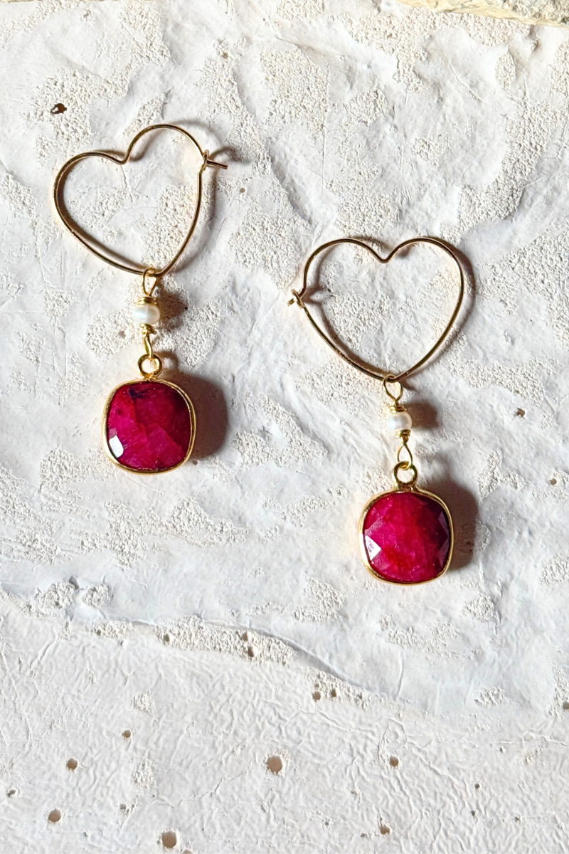 Emotional Ruby Earrings