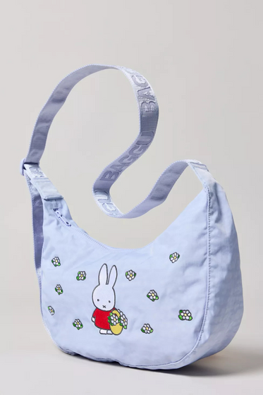 Medium Nylon Crescent Bag Embroidered Miffy