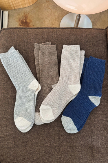 Wool Waffled Socks