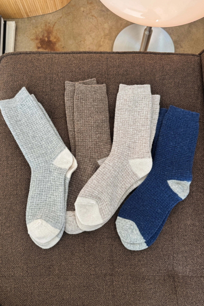 Wool Waffled Socks