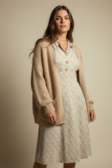 French Vintage Floral Day Dress