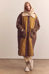 Patch Quilted Coat
