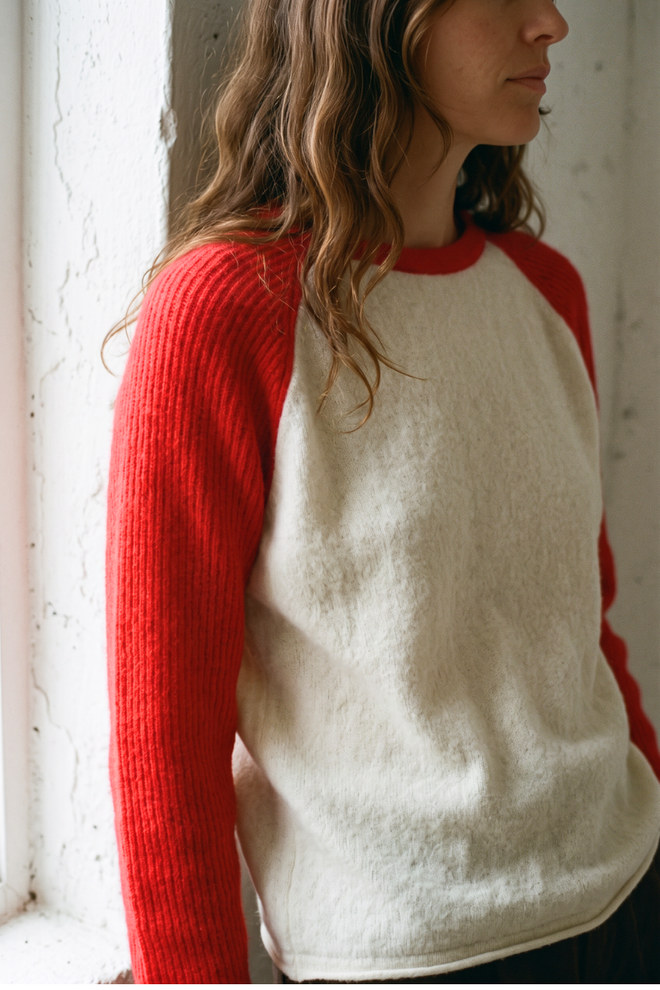 Raglan Baseball Sweater