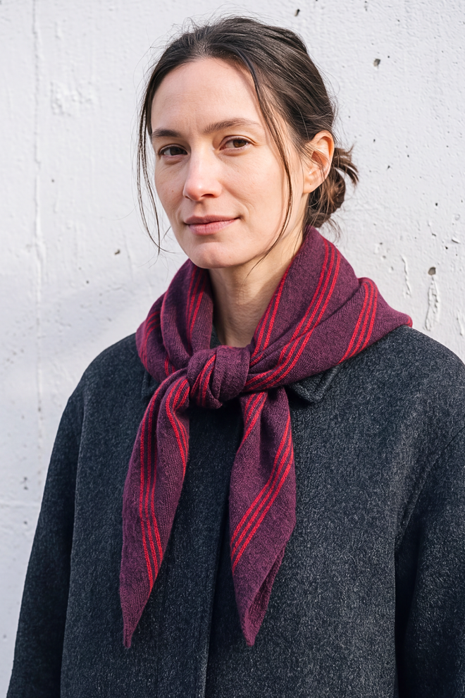 Cashmere Striped Neckerchief