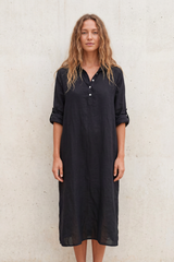 Collar Linen Dress