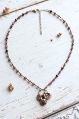 Raw Diamond + Sapphire Necklace
