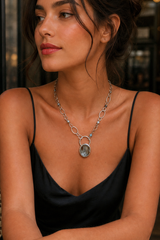 Quartz + Amazonite Necklace