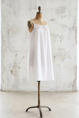 Jenn White Cotton Nightgown